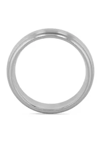 Domed Satin Finish Lightweight Band Titanium