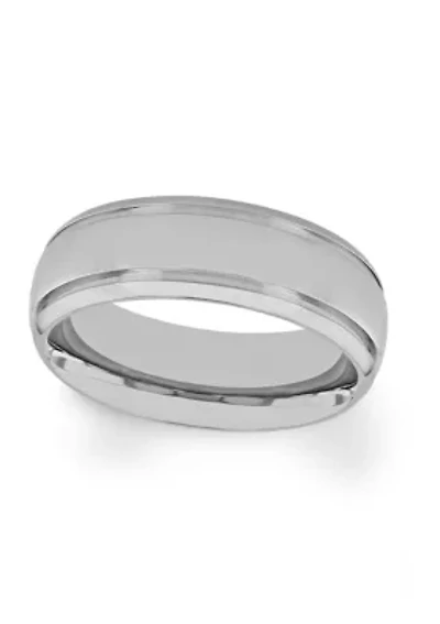 Grooved Polished Finish Lightweight Band Titanium