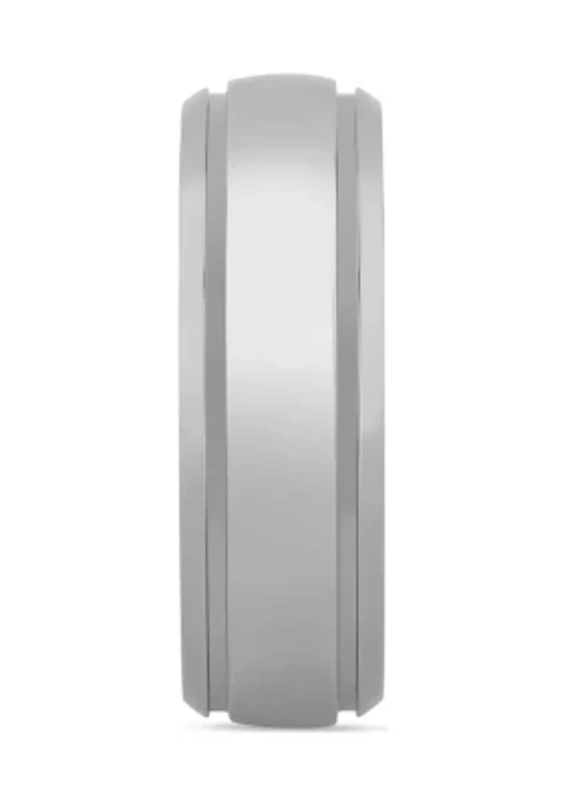 Grooved Polished Finish Lightweight Band Titanium