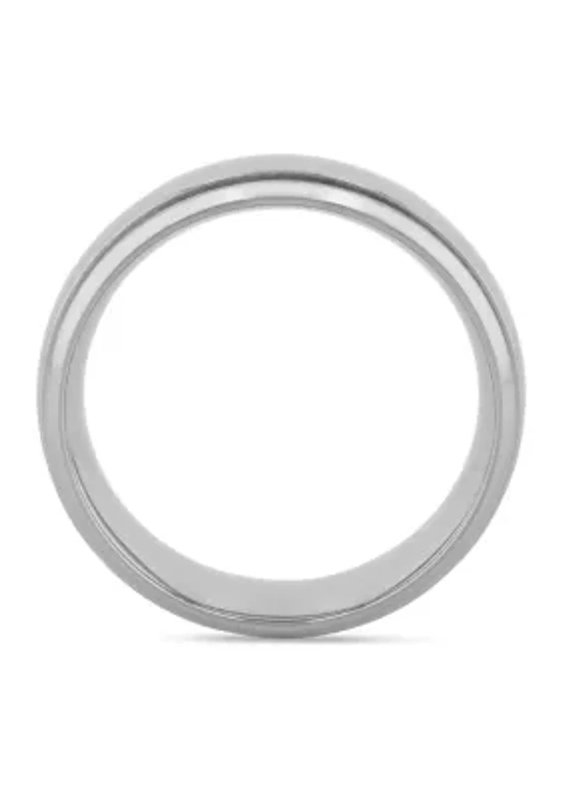 Grooved Polished Finish Lightweight Band Titanium