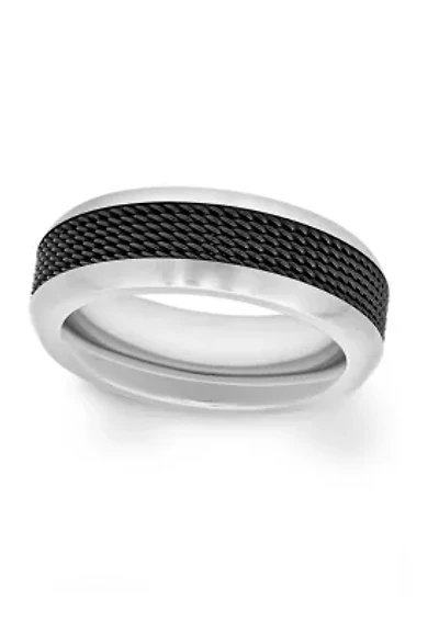 Mesh Trim Lightweight Band Two-Tone Titanium