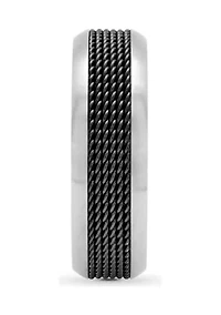 Mesh Trim Lightweight Band Two-Tone Titanium