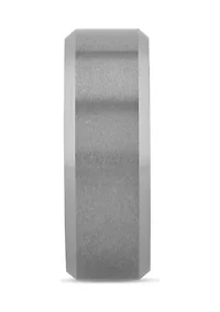Satin Finish Beveled Edge Band Tantalum