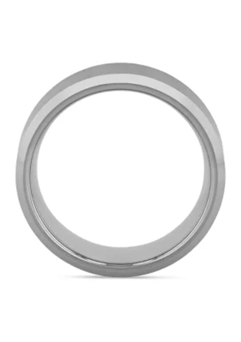 Satin Finish Beveled Edge Band Tantalum