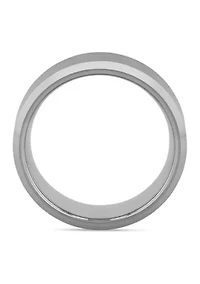 Satin Finish Beveled Edge Band Tantalum