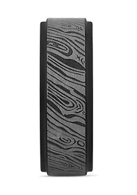 Textured Step Edge Band Black Tantalum