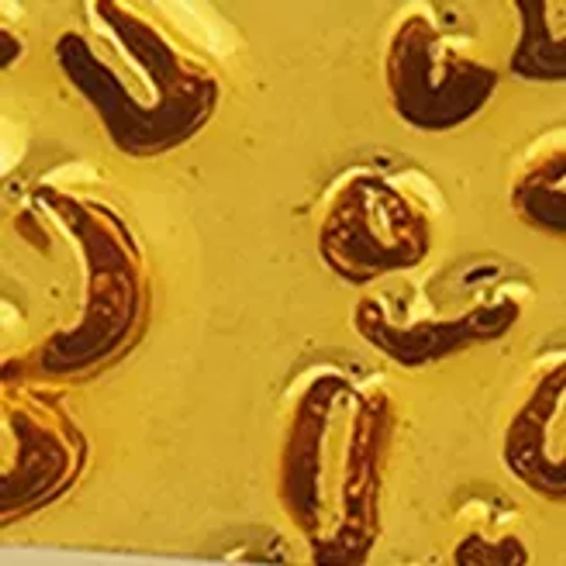 Textured Inlay Step Edge Band Gold-Tone Tantalum