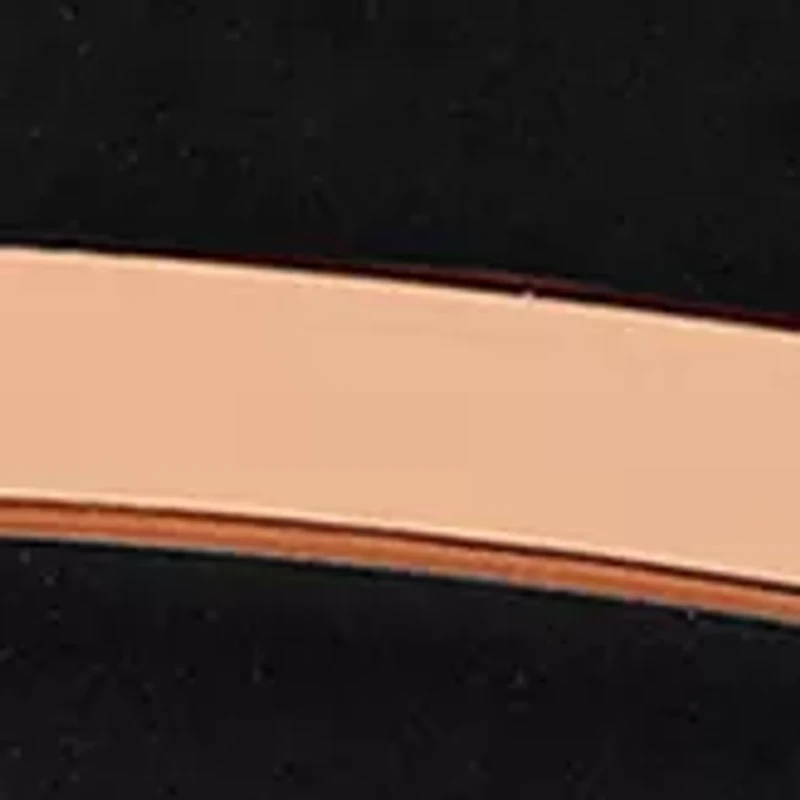 Grooved Beveled Edge Band Two Tone Tantalum