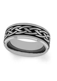 Tribal Beveled Edge Band Tantalum