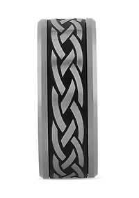 Tribal Beveled Edge Band Tantalum