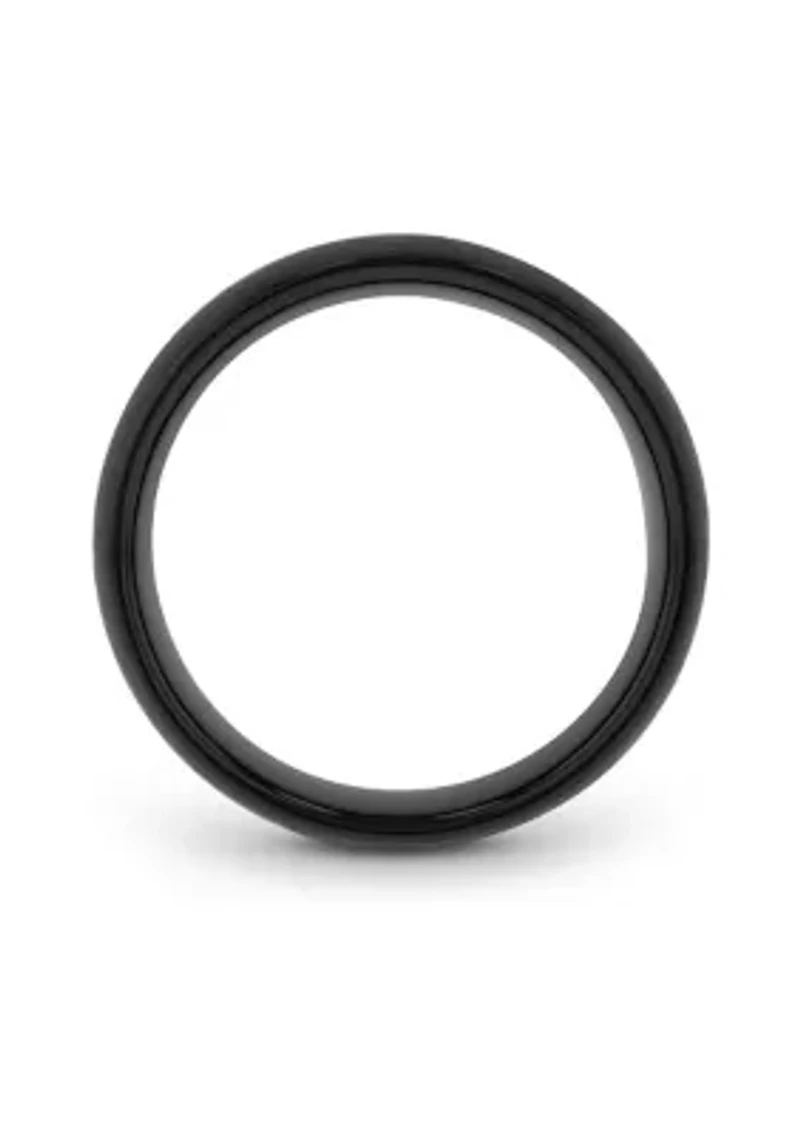 Satin Finish Band Black Tantalum