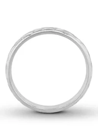 Basketweave Milgrain mm Wedding Band .925 Sterling Silver