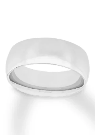 Plain Polished Millimeter Wedding Band .925 Sterling Silver