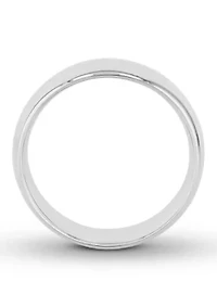 Plain Polished 8 Millimeter Wedding Band .925 Sterling Silver