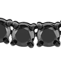 White Topaz and .925 Sterling Silver 4MM Tennis Necklace