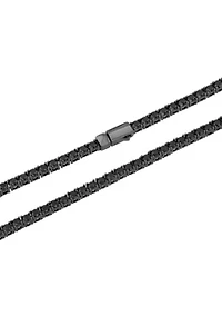 White Topaz and .925 Sterling Silver 4MM Tennis Necklace