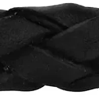 Men's Stainless Steel and Grey Leather Braid Bracelet with Fancy Clasp