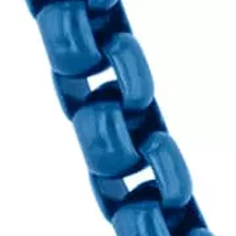 Men's Stainless Steel Blue Finish Rounded Box Fashion Chain