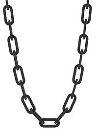 Men's Stainless Steel Yellow Finish Paper Clip 20" Chain