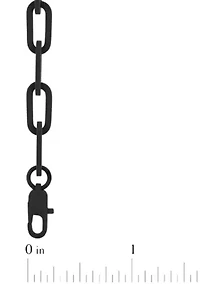 Men's Stainless Steel Yellow Finish Paper Clip 20" Chain