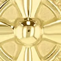 Lab Created .05CTW Lab Grown Diamond Men’s Stainless Steel Pendant With Yellow Finish