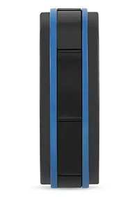 Black and Blue Brick Pattern 8mm Band in Two-tone Tungsten