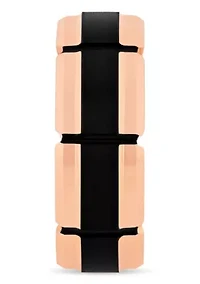 Grooved 8mm Band in Two-Tone Tungsten