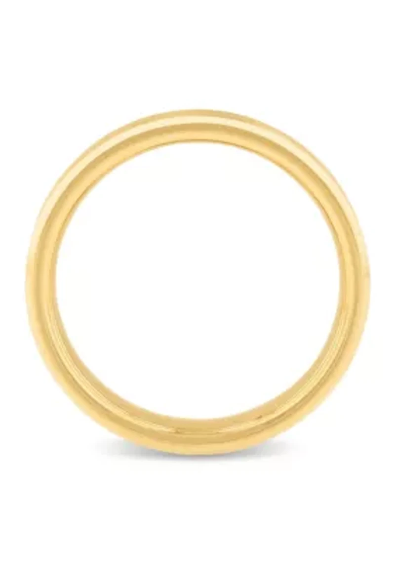 Beveled 5mm Band in Yellow Tungsten
