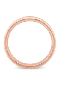 Beveled 5mm band in Rose Tungsten
