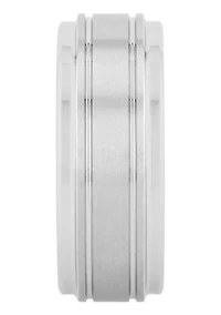 Grooved 9mm Band in Tungsten