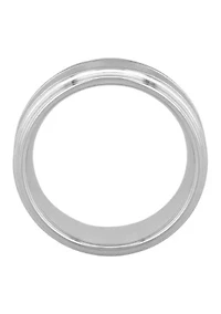 Grooved 9mm Band in Tungsten