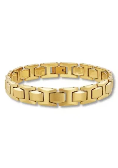 Men's Tungsten Yellow Finish Link Bracelet