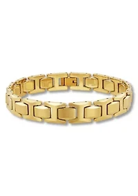 Men's Tungsten Yellow Finish Link Bracelet