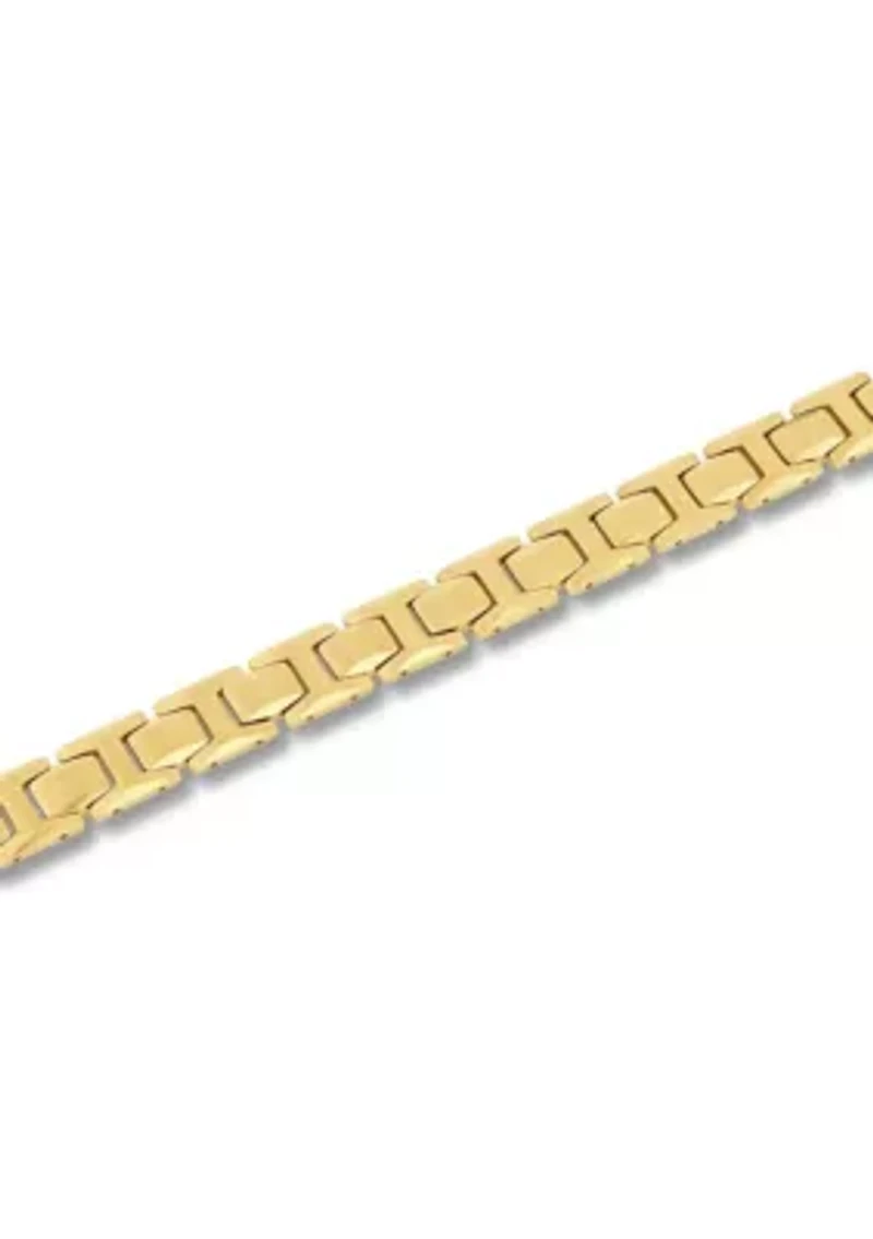 Men's Tungsten Yellow Finish Link Bracelet