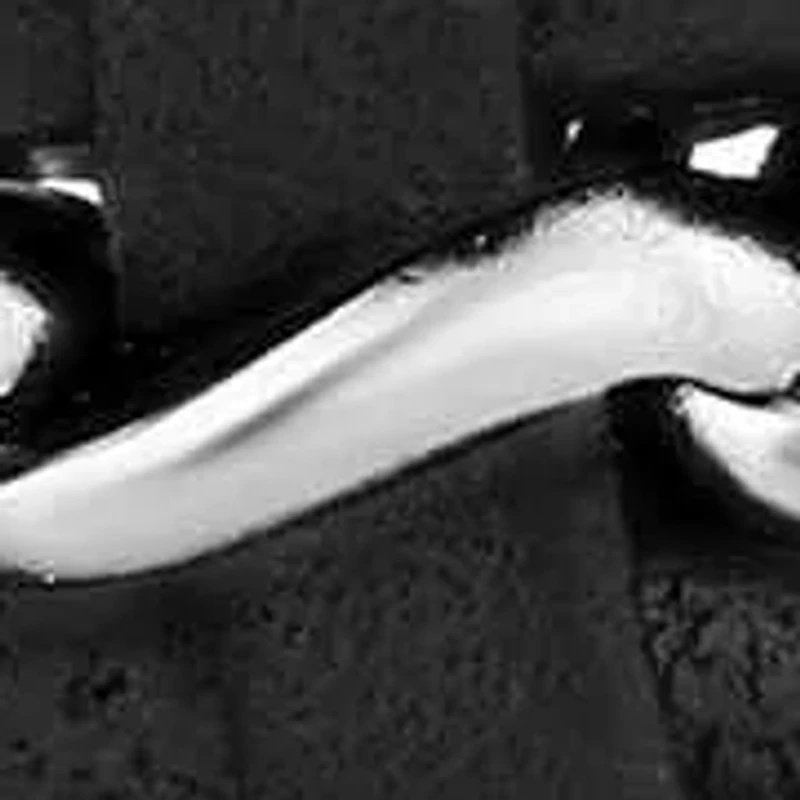 Stainless Steel with Black and Brown Faux Leather Bracelet with Slide Lock Clasp