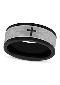 The Lord's Prayer 9mm Band in Two-tone Stainless Steel