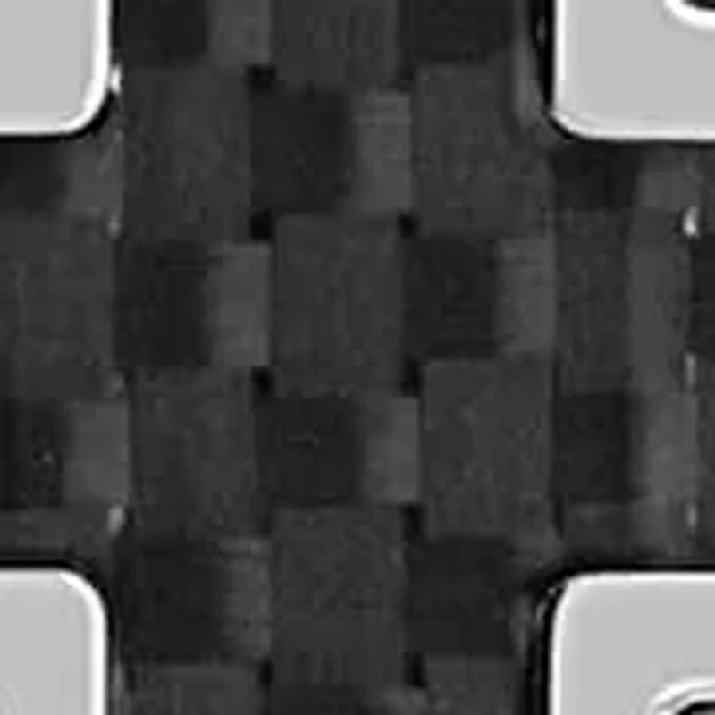 Stainless Steel and Carbon Fiber Cross Pendant