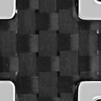 Stainless Steel and Carbon Fiber Cross Pendant