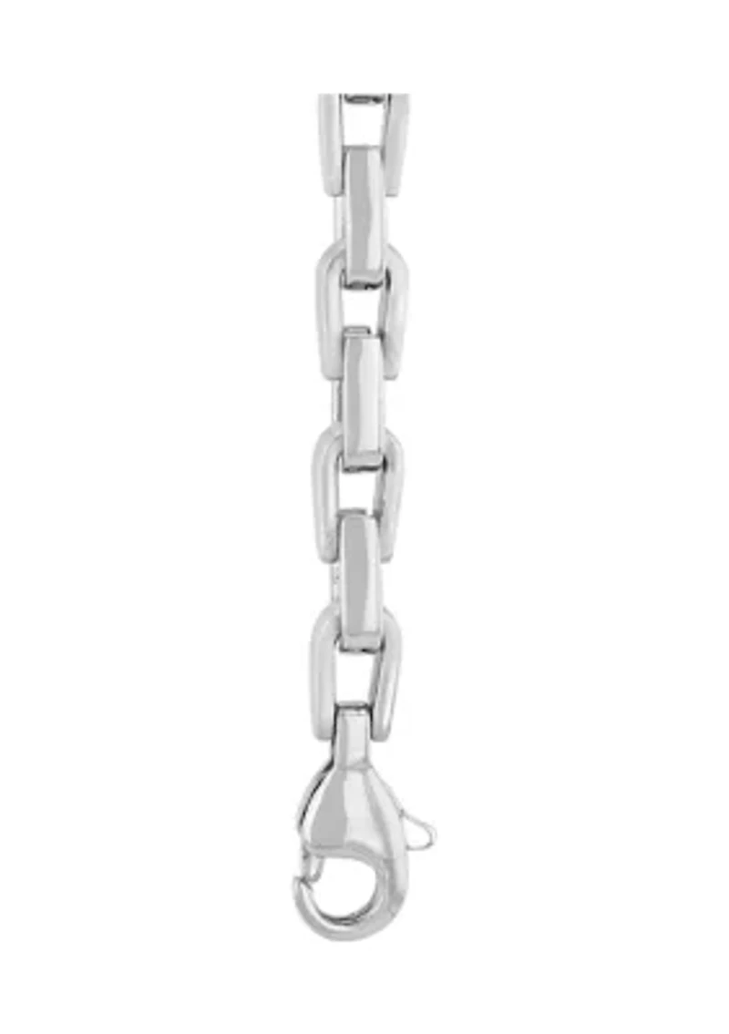 Horseshoe Link Chain Necklace in Stainless Steel