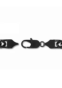 Men's Stainless Steel Matte Black Finish 8.75" Curb Link Bracelet