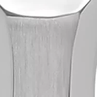 1/10 ct. t.w. Diamond Scalloped Cross Pendant in Stainless Steel