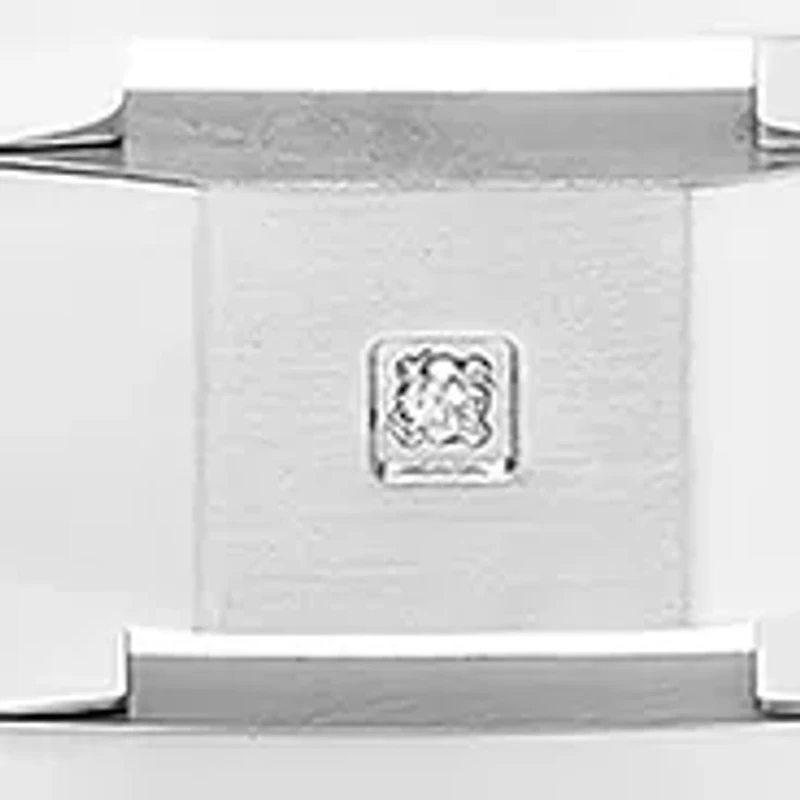 1/10 ct. t.w. Diamond Link Bracelet in Stainless Steel