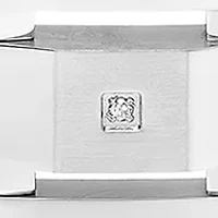 1/10 ct. t.w. Diamond Link Bracelet in Stainless Steel