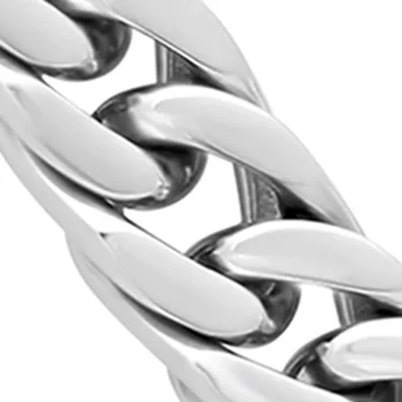 Curb Link Chain Necklace in Stainless Steel