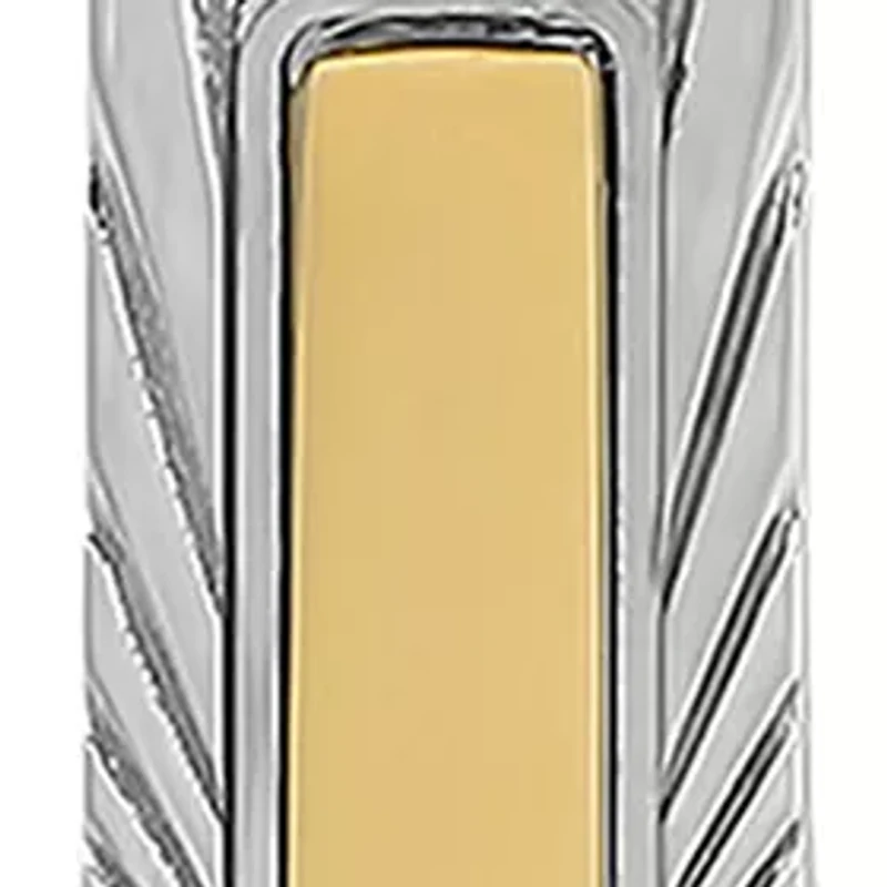 Crucifix Pendant in Two-Tone Stainless Steel
