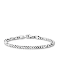 Franco Link Chain Bracelet and Necklace Set in Stainless Steel