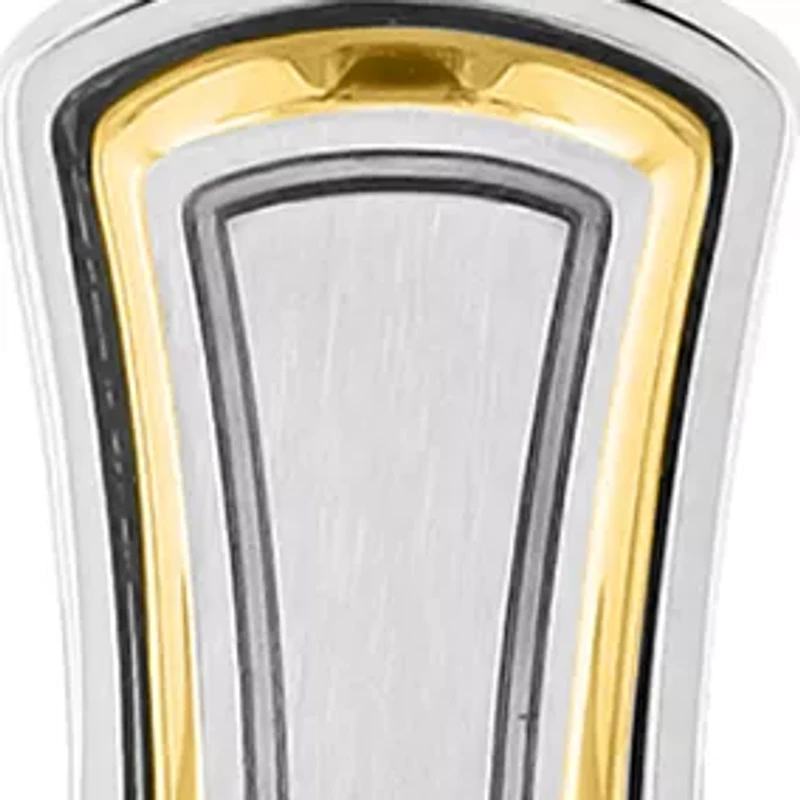 Crucifix Pendant in Two-Tone Stainless Steel