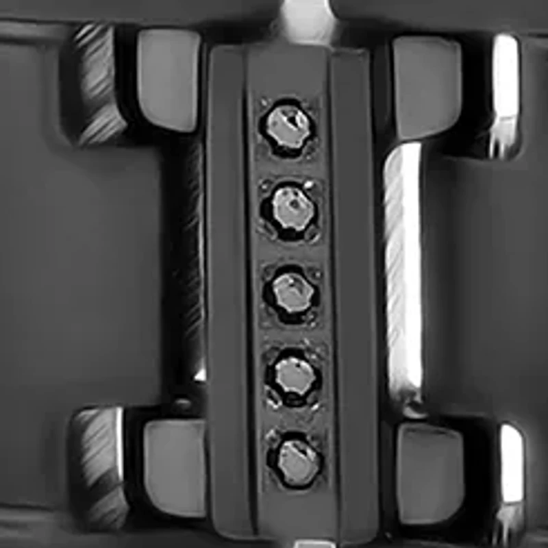 1/2 ct. t.w. Black Diamond Link Bracelet in Black Stainless Steel
