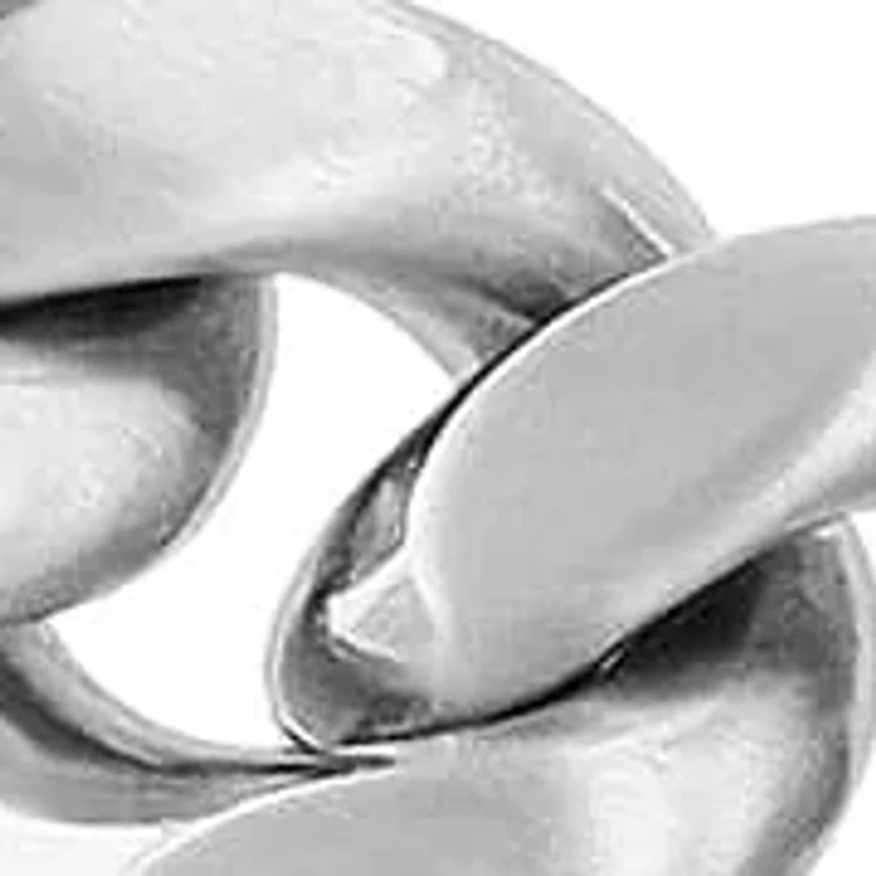 Men's Stainless Steel Reversible Curb Chain