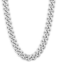 Men's Stainless Steel Reversible Curb Chain